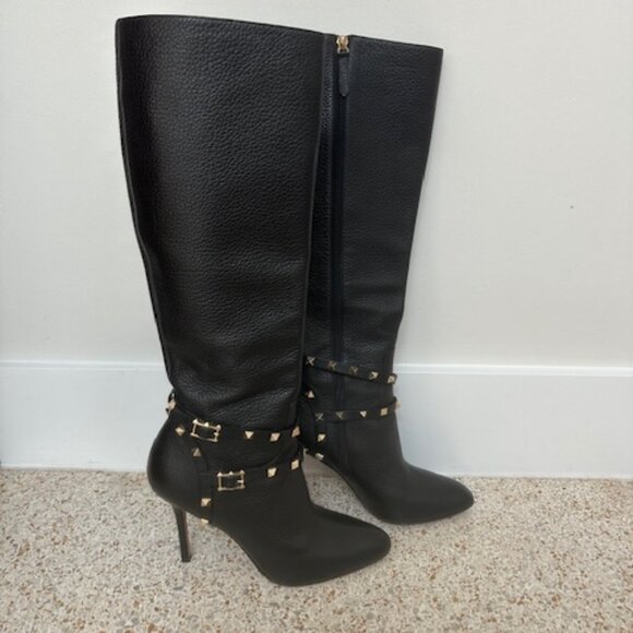 Valentino Rockstud Knee  High Boots - Picture 7 of 12